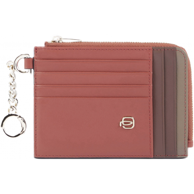 Чехол для кредитных карт PIQUADRO CIRCLE коралловый/кофейный натур.кожа PP5910W92R/ARTM