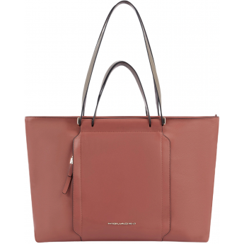 Деловая сумка женская PIQUADRO CIRCLE BD3336W92/ARTM с отделением для ноутбука 14" коралловая натуральная кожа