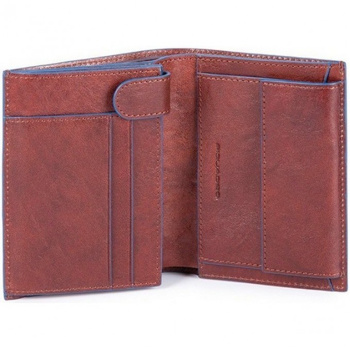 Кошелек мужской PIQUADRO B2S (темно-коричневый) PU1740B2SR/TM