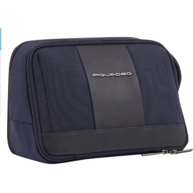 Косметичка PIQUADRO BRIEF2 синий натур.кожа/ткань BY6148BR2/BLU