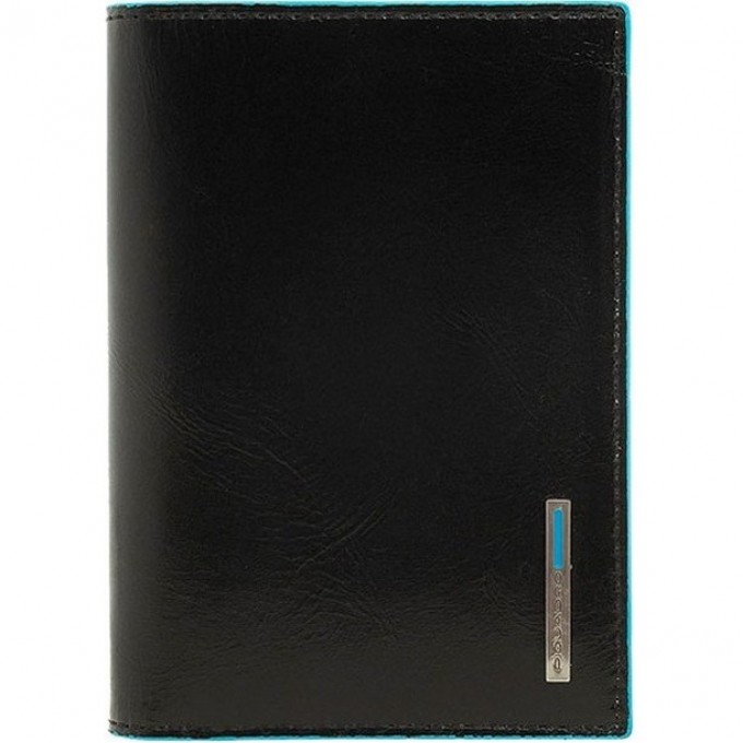Обложка для документов PIQUADRO BLUE SQUARE черная PP5256B2/N