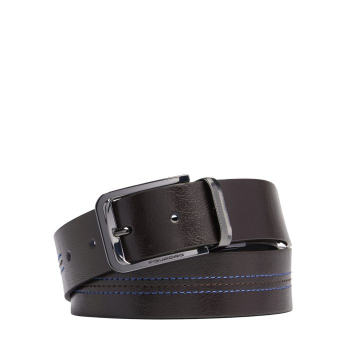 Ремень мужской PIQUADRO BLUE SQUARE 125х3.5см коричневый/черный CU6742B2/MON