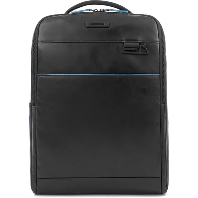 Рюкзак мужской PIQUADRO BLUE SQUARE REVAMP (черный кожа) CA4818B2V/N