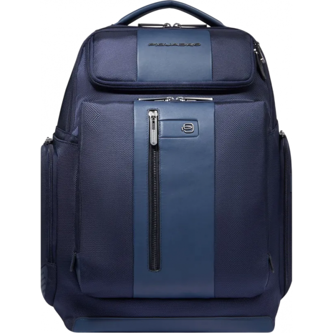 Рюкзак мужской PIQUADRO BRIEF2 синий ткань/натуральная кожа CA5477BR2/BLU