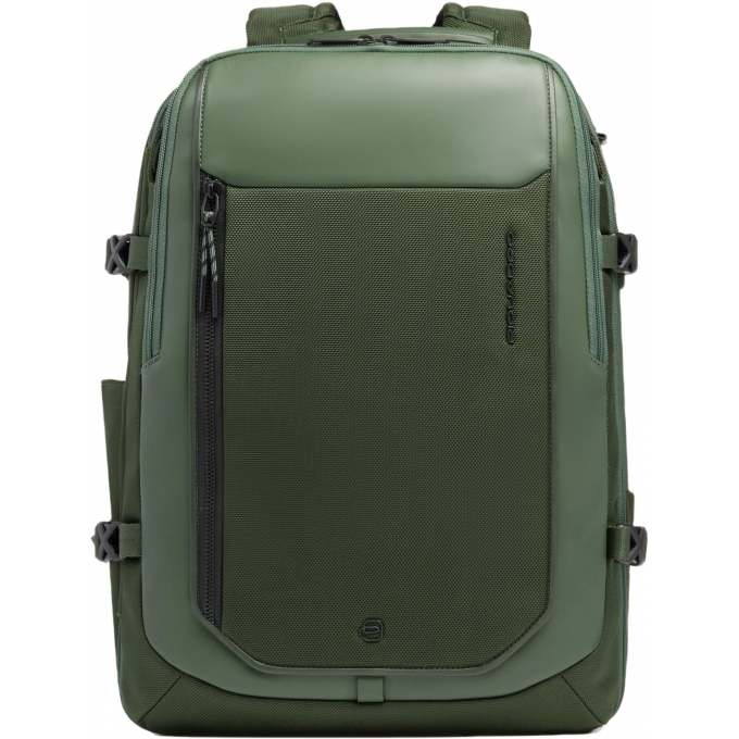 Рюкзак мужской PIQUADRO LYSS зеленый тимьяновый полиуретан/полиэстер/натуральная кожа CA6929S143BM/VE