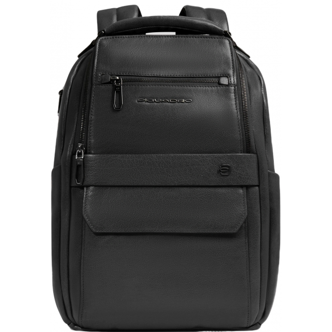 Рюкзак мужской PIQUADRO SOLM черный кожа CA7020S141/N