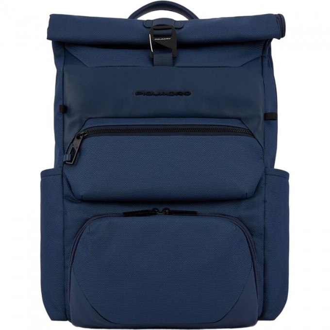 Рюкзак PIQUADRO GIO CA6011S124/BLU синий полиэстер/кожа CA6011S124-BLU
