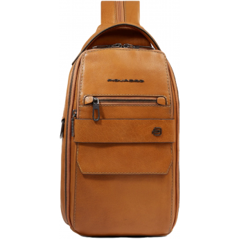 Рюкзак слинг мужской PIQUADRO SOLM CA7028S141/BE песочный кожа