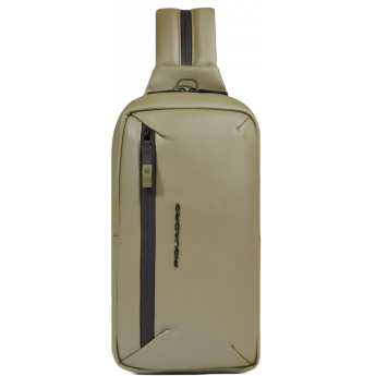 Рюкзак слинг PIQUADRO CORNER 2.0 C20W CA6466C2OW/VE3 хаки полиуретан